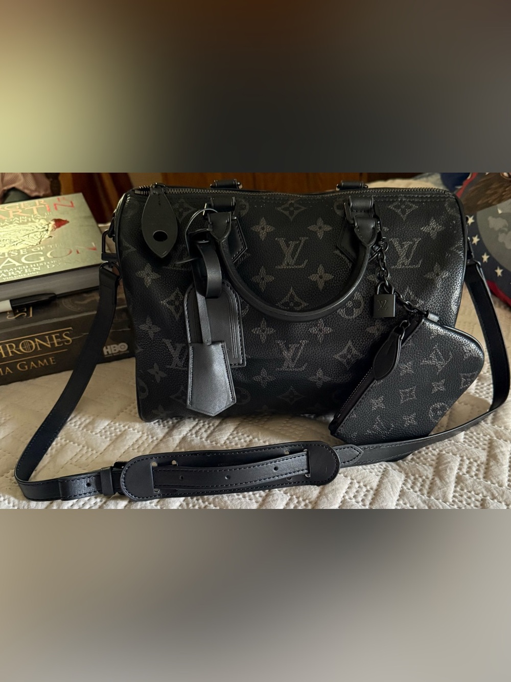 Gorgeous Soft Black Speedy with Black Trim